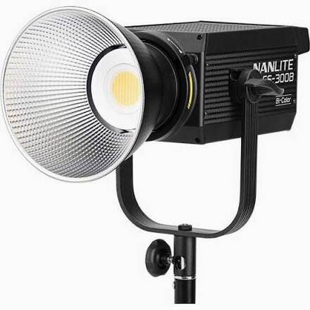 Nanlite FS-300B Bi-Color LED Monolight – Bright 300W Key Light Softbox & Lamp