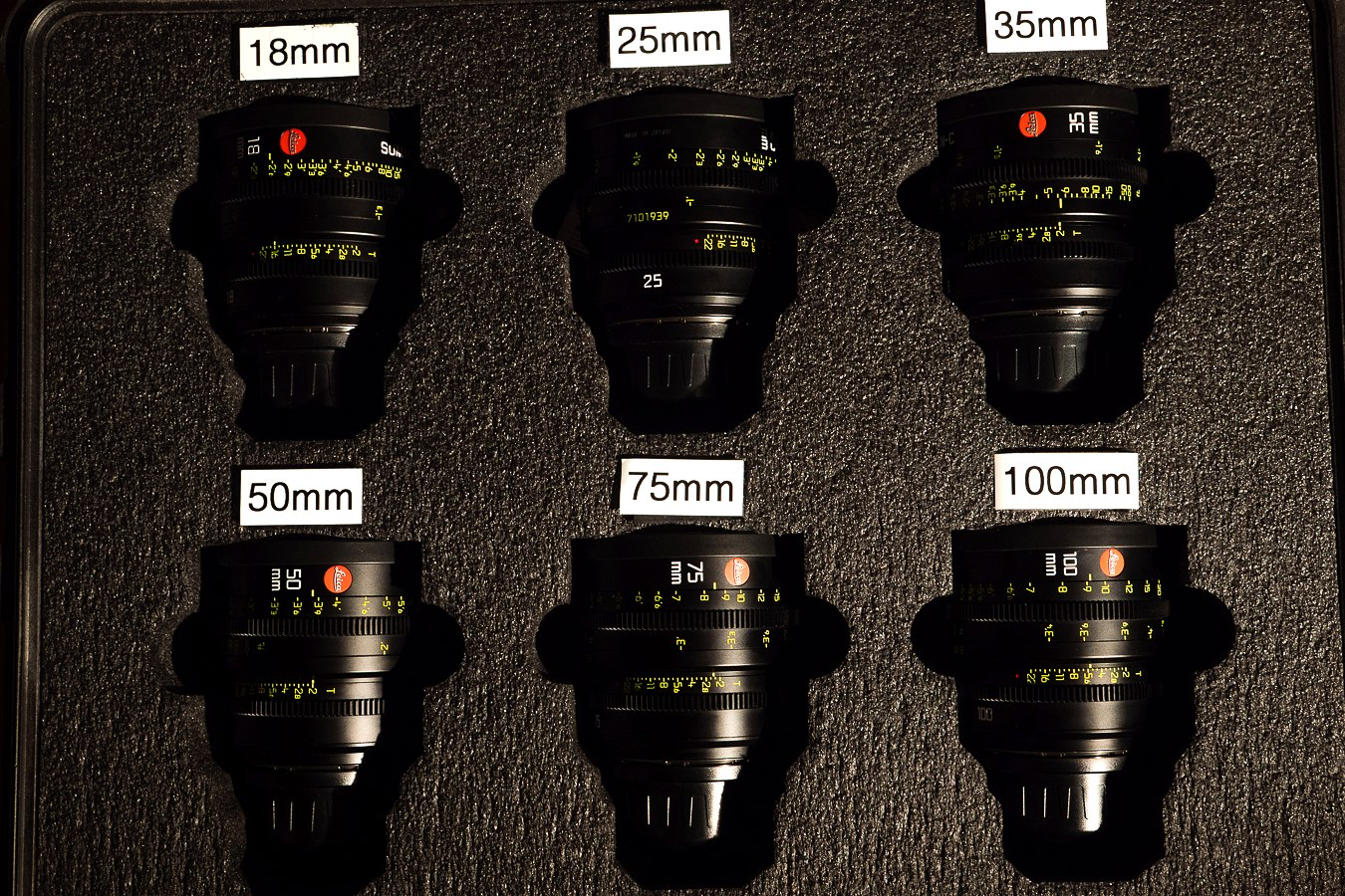 Leica Summicron-C 6-Lens Prime Set (18/25/35/50/75/100)